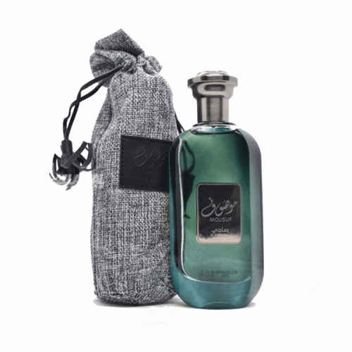 عطر ادکلن اورجینال ارض الزعفران مدل موصوف رمادی